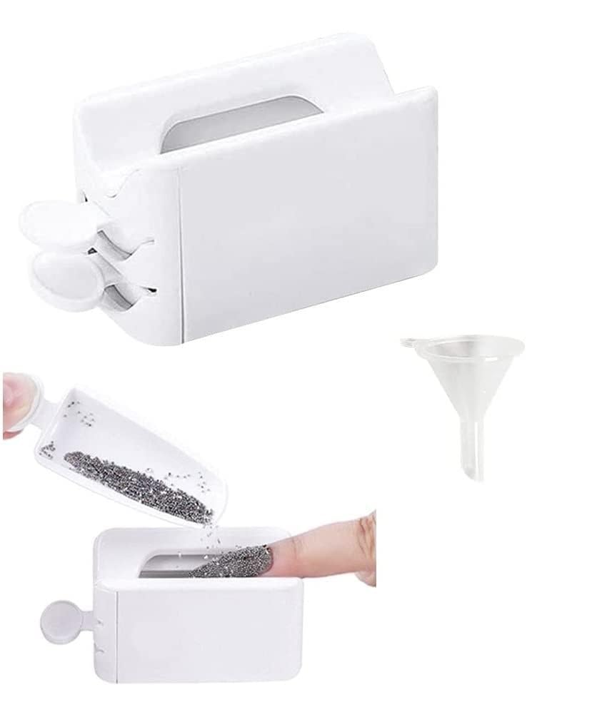 Dip Powder Recycling Tray System - Portable Nail Dipping Powder Storage Box With 1 Fairy Dust Glitter Bottle DIY Nail Art Manicure-image-15