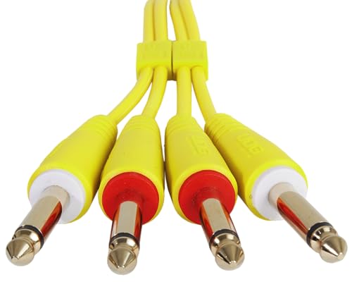 UDG Audio Cable Set 1/4'' Jack - 1/4'' Jack Yellow Straight 3m - Image 4