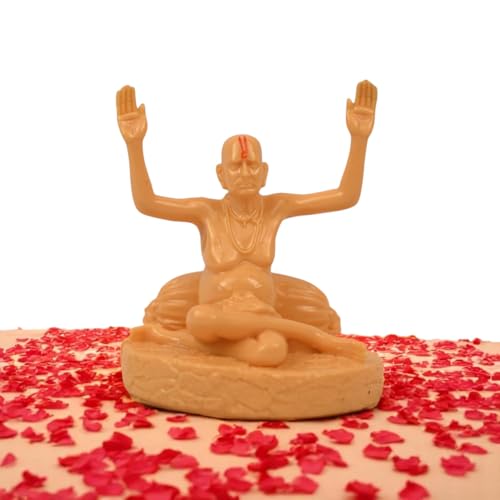 Image of KariGhar Swami Samarth Idol Perfect for Car Dashboard and House Warming Size 3.5 inch