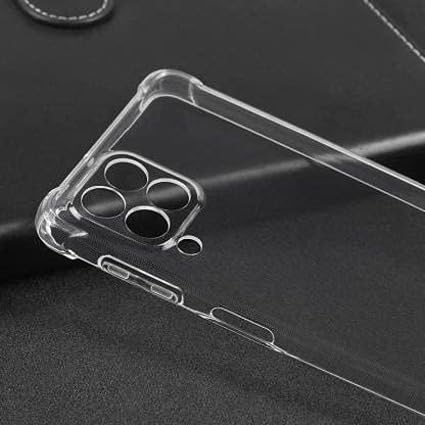 Image of BOXXO Flexible Back Cover for Samsung Galaxy M33 5G | Back Cover Transparent Clear Shockproof Case Four Corner Protection | Slim Protective Mobile Phone Cover for Samsung Galaxy M33 5G