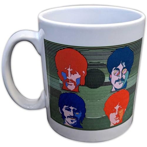 The Beatles Yellow Submarine Magic Piano Tasse À Café - Les Beatles, Paul McCartney, John Lennon, RIngo Starr, George Harrison The Beatles Yellow Submarine Magic Piano Tasse À Café