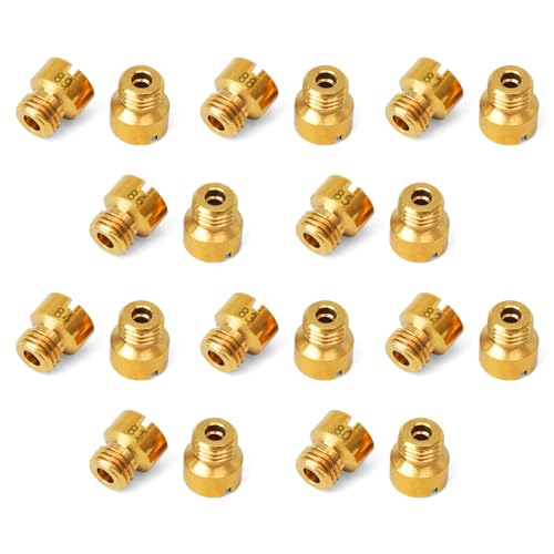 Mhrxusd 20Pcs 1/4"-32 Carburetor Main Jet Assortment Kit Compatible with Holley Carb, Aperture Size 80 81 82 83 84 85 86 87 88 89 2Pcs Each Size