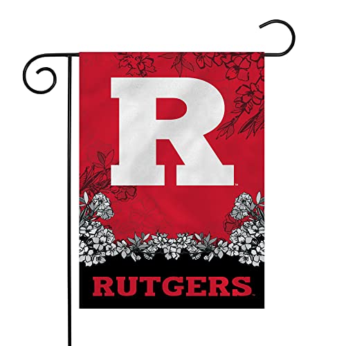 Rico Industries NCAA Rutgers Scarlet Knights Primary 13" x 18" Double Sided Garden Flag