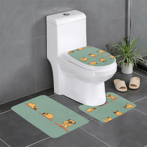 Tapis de bain carlin absorbant lavable tapis douche antidérapant U