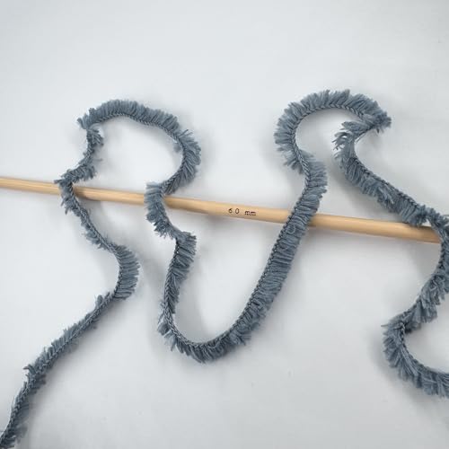 Image of Plush Faux Fur Bulky Yarn, Super Soft Fluffy Fuzzy for Knitting Crocheting Crafting, 100 Gram (3.53 Ounces) 109 Yards (100 Meters) (Dark Gray)