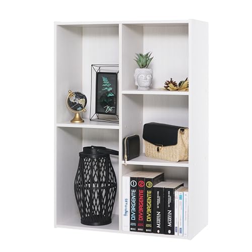 Librería modular Iris Ohyama para organizar tu oficina en casa y dar vida a la sala de estar