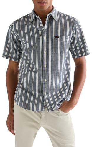 Wrangler SS Chambray Shirt fini les vêtements chauds et lourds