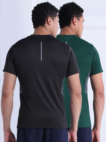 Image of CHKOKKO Gym T Shirts for Men Workout Quick Regular Dry Fit Sports Tshirt for man Breathable Moisture-Wicking Half Sleeve Round Active wear Running Boys T Shirt