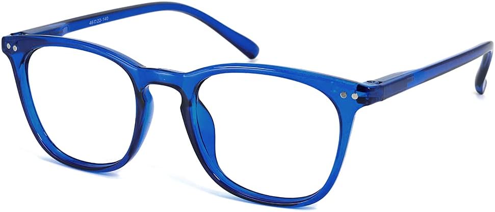 JiSoo Reading Glasses Women/Men Designer Readers, Ladies Reading Glasses with Spring Hinge