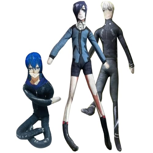 Zhongkaihua Kaneki Ken - Figura de peluche de Kirishima Toka/Ayato, peluche de anime suave con forma de humano, decoración de almohada giratoria, regalos divertidos, 28 cm Zhongkaihua Kaneki Ken - Figura de peluche de Kirishima Toka/Ayato, peluche de anime suave con forma de humano, decoración de almohada giratoria, regalos divertidos, 28 cm
