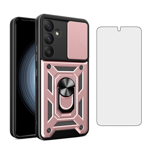 Coque Samsung Galaxy A55 5G Asuwish avec protège-caméra coulissant et verre trempé