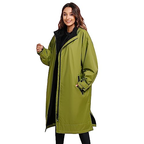 Waterproof Surf Changing Coat Jacket Changing Robe Autumn and Winter Windproof Bathrobe Hooded Cloak for Beach Swimming Surfing Bathing Unisex M Size4