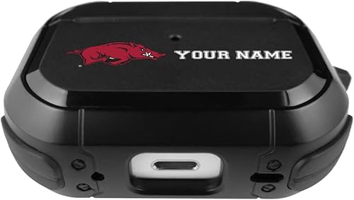 Miniatura 9 de AudioSpice Collegiate - Funda negra duradera para Apple AirPods Pro (2 generación) con mosquetón - Texas Tech Red Raiders