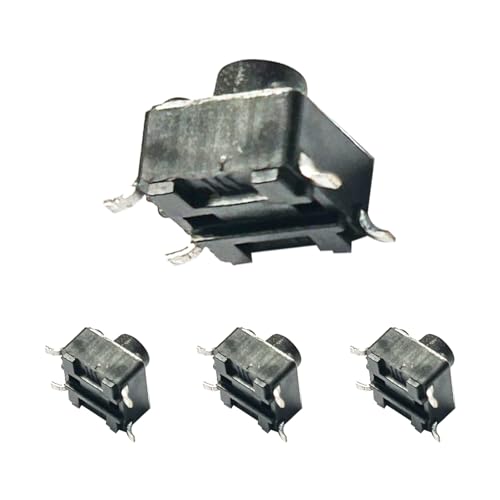 Interruptor táctil SMT 6x6x5,5 mm microminiatura de 4 pines para placas de circuito 20 uds 4