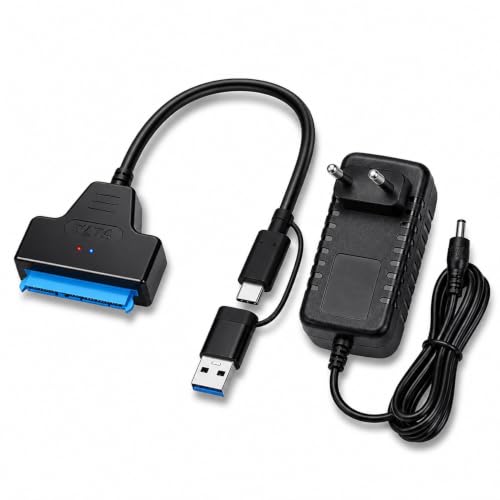 Adaptador SATA a USB 3.0 para HDD/SSD 2.5 y 3.5 con Fuente de Ali...