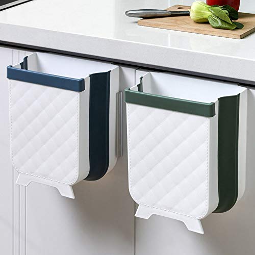 Caneca Plegable de Basura para Puerta de Cocina Blanca miniatura 6