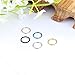 AroudightElive Alloy Nose Rings, European And American Fashion Cross-border Puncture Accessories, Buckle Closure Rings, Minimalist Earrings, Cartilage Rings (1 Set)(1.0 * 10mm)