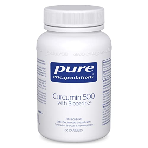 Pure Encapsulations Curcumin 500 with Bioperine – Antioxidant Supplement* – With Turmeric Curcumin & Bioperine – 60 Capsules