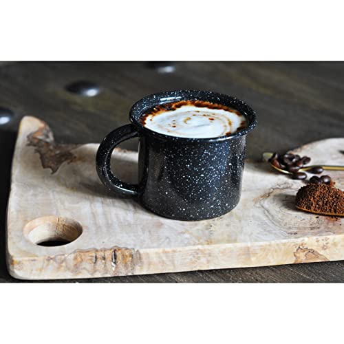 Mirro 12Oz Traditional Vintage Black Speckled Enamel On Steel Mug, (Mir-10711) #TOP1