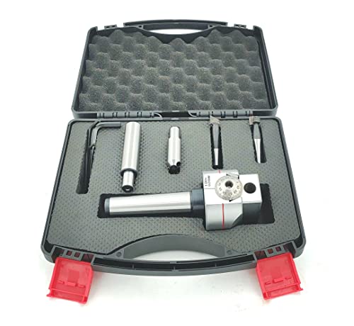 Diámetro de la cabeza de mandrinar: 62 mm con 2 soportes para herramientas de corte de mosca y 2 herramientas soldadas de carburo II 1 División: 0,01 mm (MT3 (M12 x 1,75 barra de tracción )) Cover