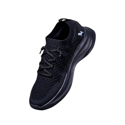 Image of Neeman's Knit Gliders Men Sneakers | Stylish Casual Shoes for Men with Airknit Breathable Upper | Anti-Skid EVA Sole Footwear | Lightweight Lace-Up Sneaker