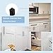 Goldenwarm 10 Pack Black Square Bar Cabinet Pull Drawer Handle Stainless Steel Modern Hardware for Kitchen and Bathroom Cabinets Cupboard,Center to Center 6-1/4in(160mm) Kitchen Cupboard Handles