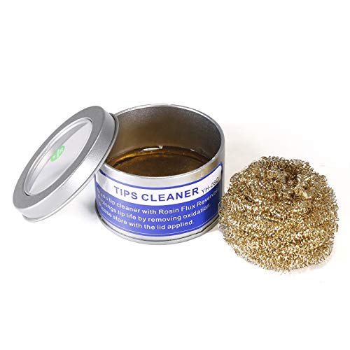 Yihua 08B/08C Soldering Iron Tip Brass Wire Ball Cleaner Replacement Solder Tips Cleaner (Small-Size #08B / Large-Size #08C) (Large) #TOP2