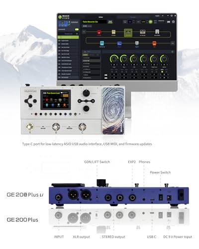 Image of MOOER GE200 Plus Intelligent Guitar Multi Effects Pedal XLR Balanced
