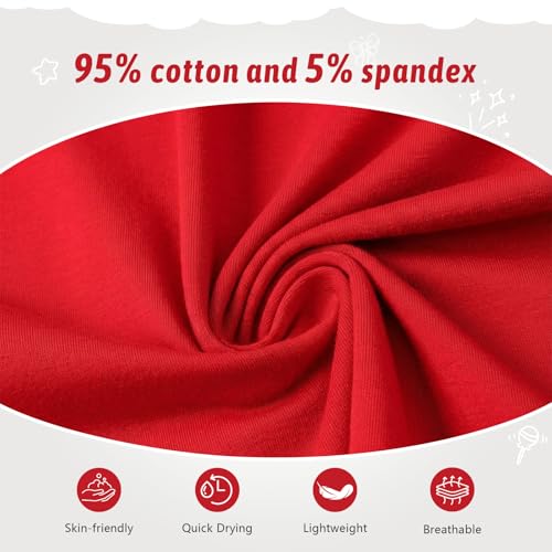 Image of Girls Cotton Long Sleeve Shirts Kids T Shirts Lightweight Breathable Casual Classic Tee Top for Children Age 3-14 Years