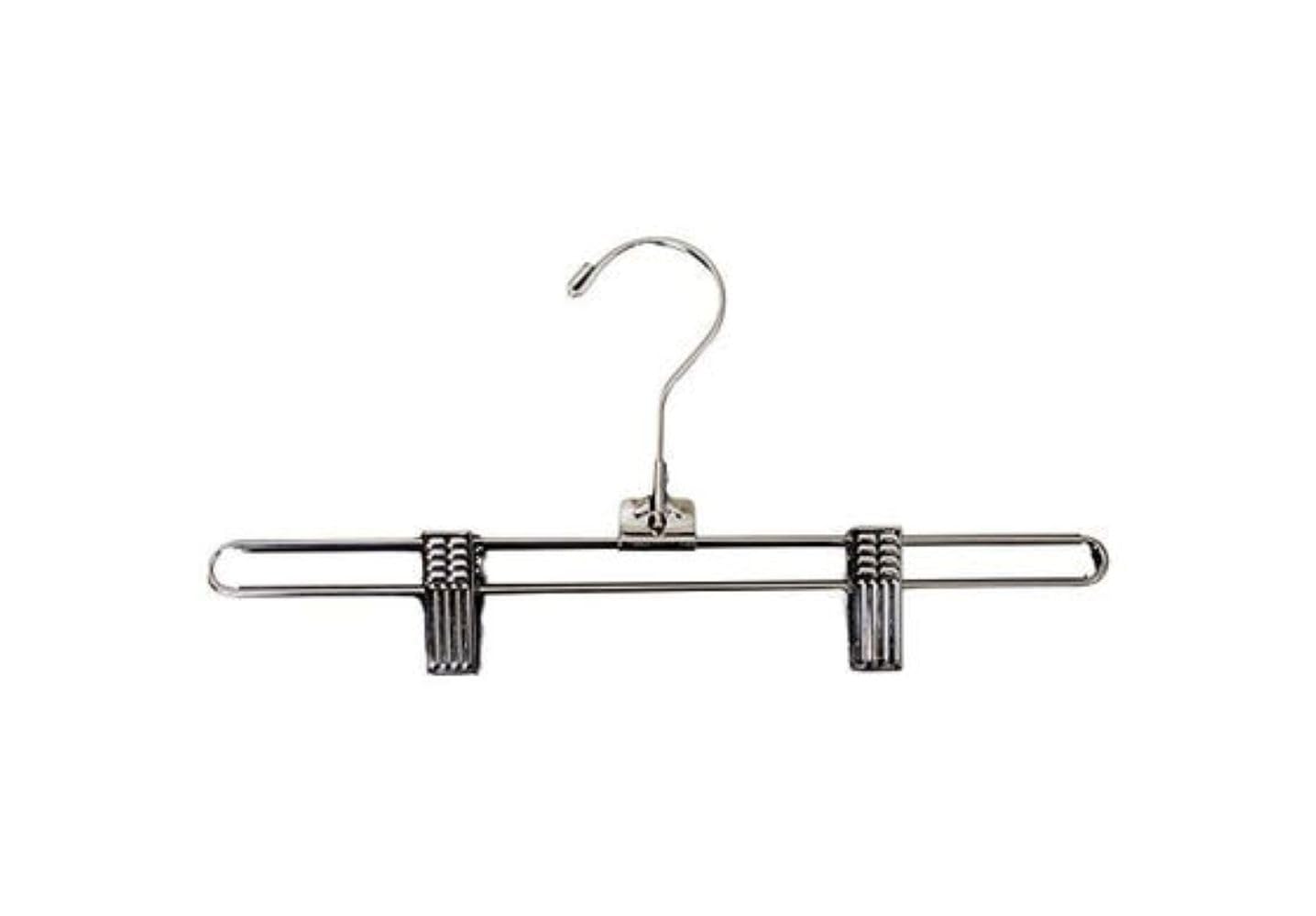 NAHANCO Metal Skirt/Pant Hanger with Standard Hook - 12" (Pack of 100)