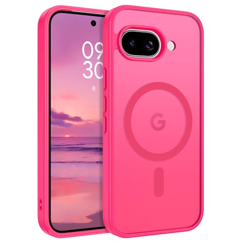 Coque Google Pixel 9A MagSafe rouge vif pour le quotidien