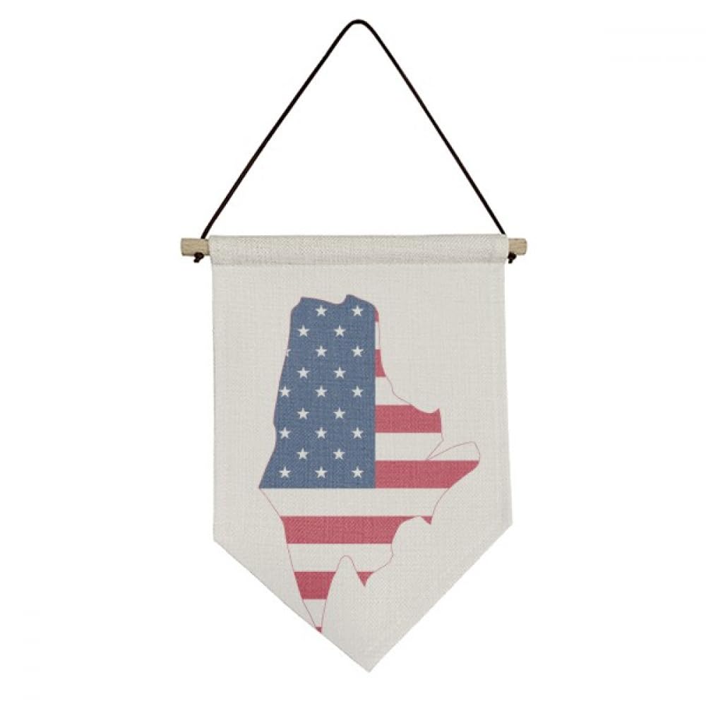 Drapeau du Maine en toile pour un salon style vintage