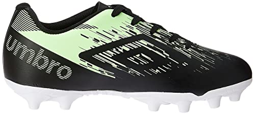 Chuteira Campo Acid II Jr, Umbro, Criança Unissex, Preto/Paradise Green, 34