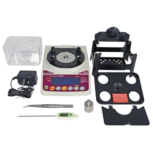 Alfa Mirage GKS-300 Precious Metal Tester - 300g/0.001g High Precision Scale for Gold/Platinum Purity K9-K24 & Density