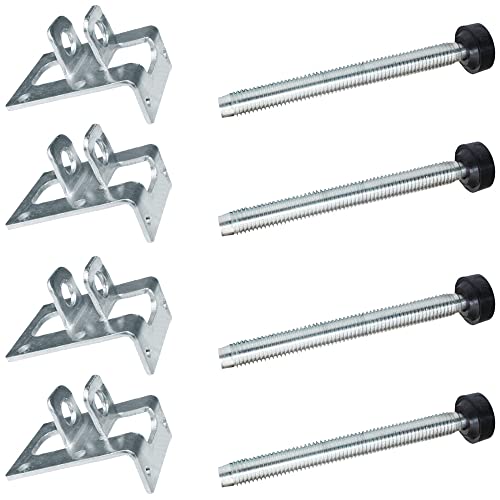4 Lenkrollen Mit Bremse – 5,1 Cm Gummirad, 272 Kg Tragkraft, Für Möbel, Werkbänke & Wagen