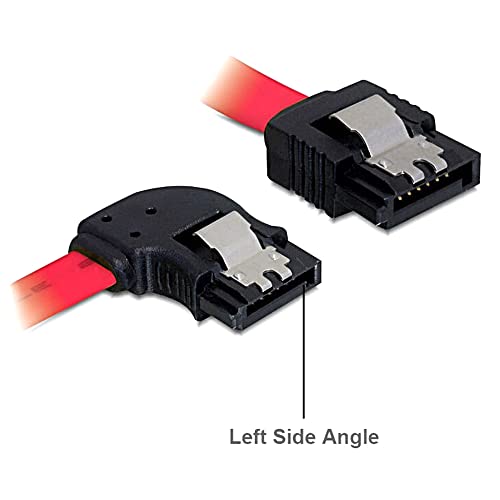 Cable SATA3 30 cm ángulo izquierdo para disco duro PC miniatura 2