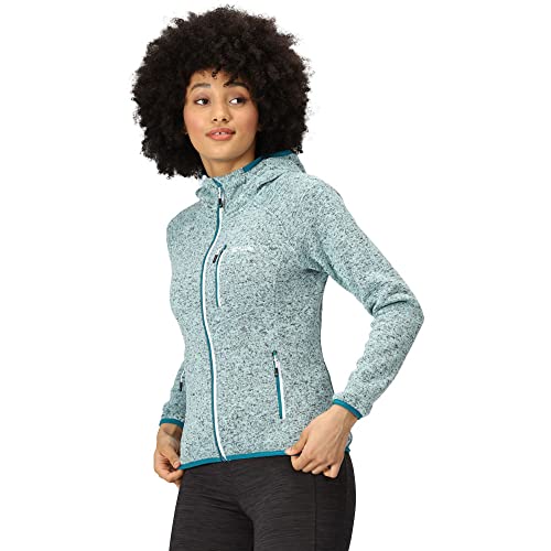 Regatta Womens Newhill Full Zip Hooded Fleece Jacket, Comfortable, Stretchable Midlayer - Perfect for Outdoors, Walking, Hiking & Camping