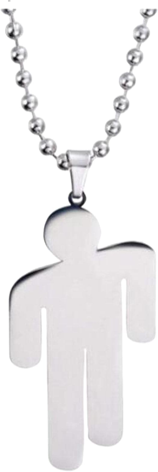 AKAMAS 1PC Stainless Steel Pendant Necklace,Villain Necklace,Necklace,Stainless Steel Couple Pendant Necklace