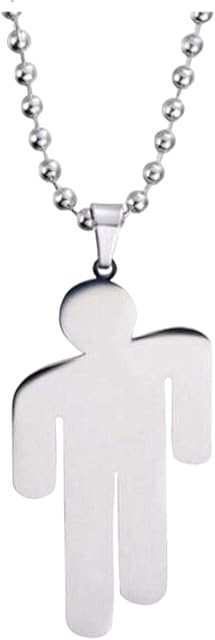 AKAMAS 1PC Stainless Steel Pendant Necklace,Villain Necklace,Necklace,Stainless Steel Couple Pendant Necklace