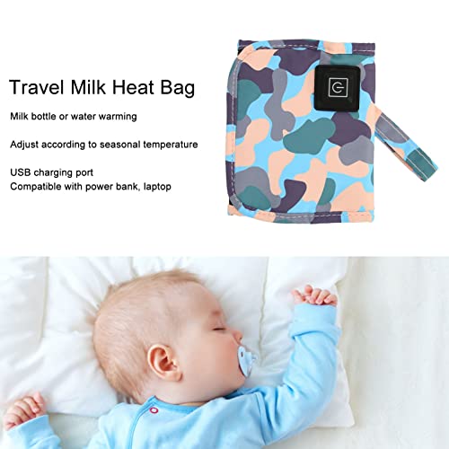 Capa para aquecedor de mamadeiras, termostato USB, aquecedor de leite portátil, 3 modos com ajuste p
