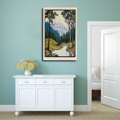 Impression sur toile Serenity pour apaiser un espace de travail stressant 30cm - 4