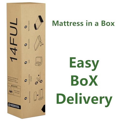 Image of Full Size Mattress, 14 Inch Gel Memory Foam Hybrid Full Mattress in a Box, Independent Pocket Coils for Motion Isolation, Medium Firm, Pressure Relief & Upgraded Support, CertiPUR-US,54 inch*75 inch*14 inch