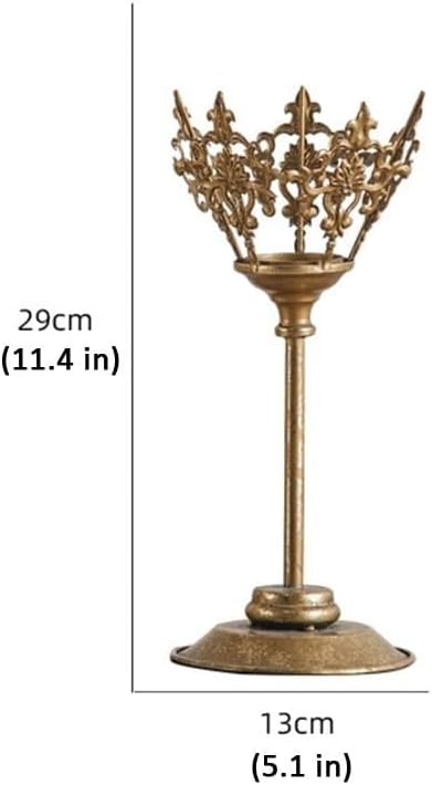 Decorative Candle Holders Metal Candelabra Candle Stand Candlestick for Wedding Dinning Party Home Decor(13x13x29cm)