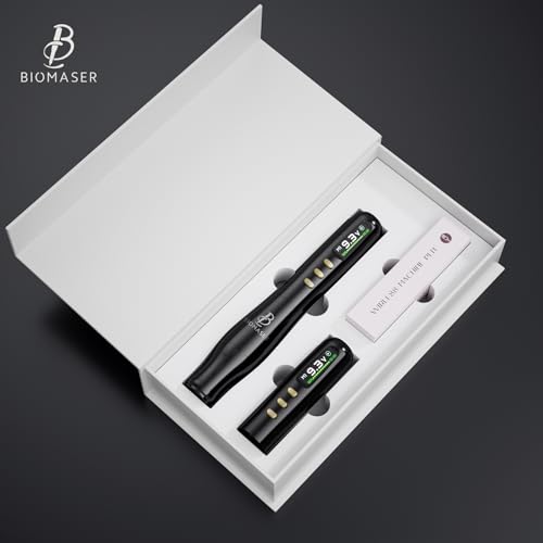 Biomaser TP006 2025 Drahtlose Semi-Permanent-Make-up-Maschine mit deutschem Präzisionsmotor, LCD-Touchscreen. Ideal für Augenbrauen, Lippen & Eyeliner. Für Profis & Einsteiger