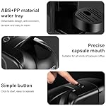 XoTiq Capsule Coffee Machine with Milk Frother, Espresso Machine, 19 Bar Pressure, 0.6L Removable Water Tank for Small capsule, Large capsule and Italian coffee powder brewing cup - Image 5