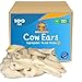 Large Size Over 6 inches Real Cow Ears Prime Thick-Cut, (100 Pack), Dog Chews Treat by Brazilian Pet️