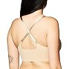Calvin Klein Women's Invisibles Comfort Lightly Lined Seamless Wireless Triangle Bralette Bra, Bare, Medium
