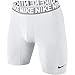 NIKE Men's Baselayer Training Shorts, White/Matte Silver/White/Black, Large
