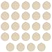 Package of 24 Unfinished Round Wood Christmas Ornaments - Ready to Be Painted and Decorated