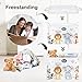 Clastyle Cute Animals Baby Laundry Hamper Kid Storage Basket Boy Girl Gift Toy Box Collapsible Large Clothes Organizer Nursery Bin for Bedroom, Star, 40 * 30 * 30 cm